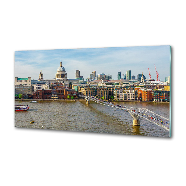 Rivestimento parete cucina con motivo Tamigi Londra