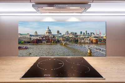 Rivestimento parete cucina con motivo Tamigi Londra
