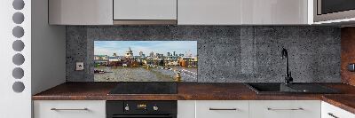 Rivestimento parete cucina con motivo Tamigi Londra