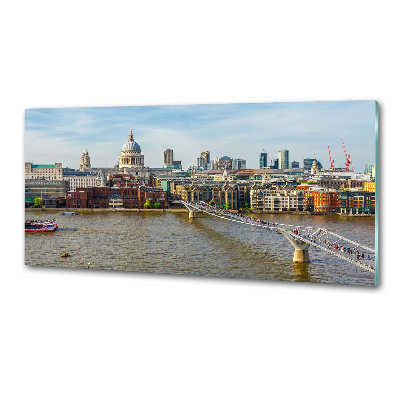 Rivestimento parete cucina con motivo Tamigi Londra