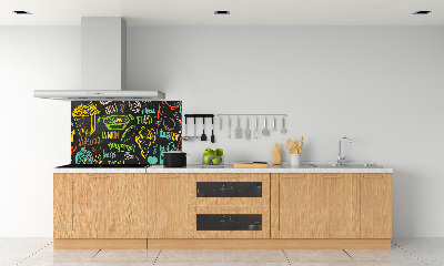 Pannello paraschizzi cucina con stampa a tema cibo thailandese