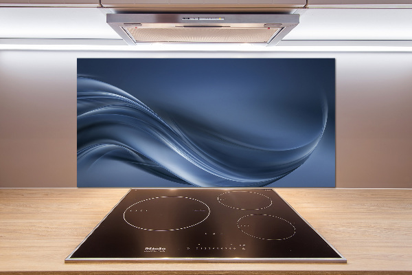 Rivestimento parete cucina con finitura a onda grigia