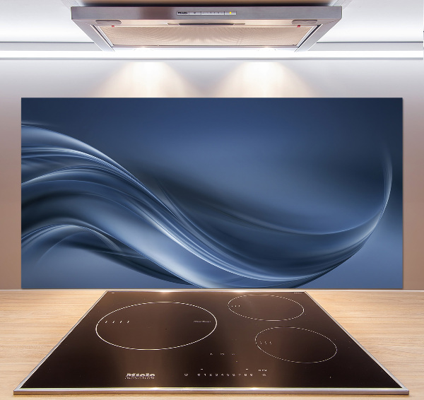 Rivestimento parete cucina con finitura a onda grigia