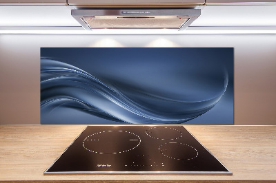 Rivestimento parete cucina con finitura a onda grigia