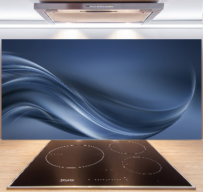 Rivestimento parete cucina con finitura a onda grigia