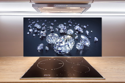 Pannello retrocucina con motivo a diamanti