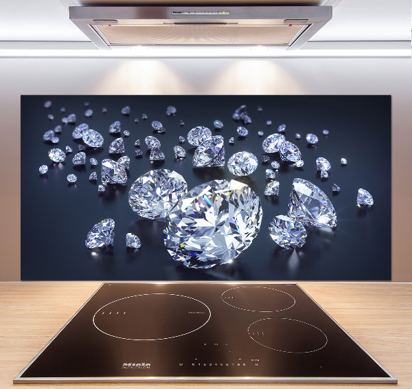 Pannello retrocucina con motivo a diamanti