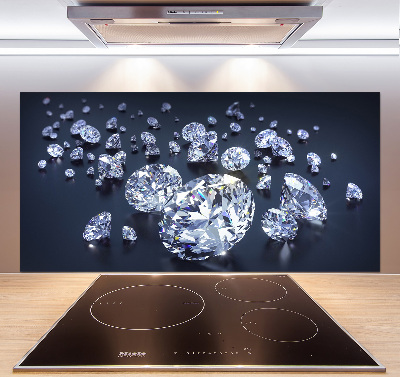 Pannello retrocucina con motivo a diamanti