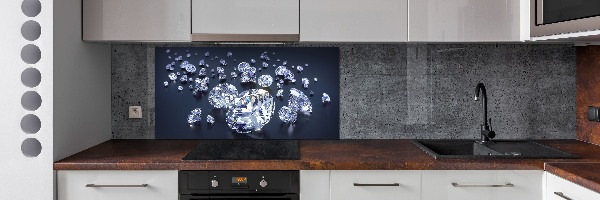 Pannello retrocucina con motivo a diamanti