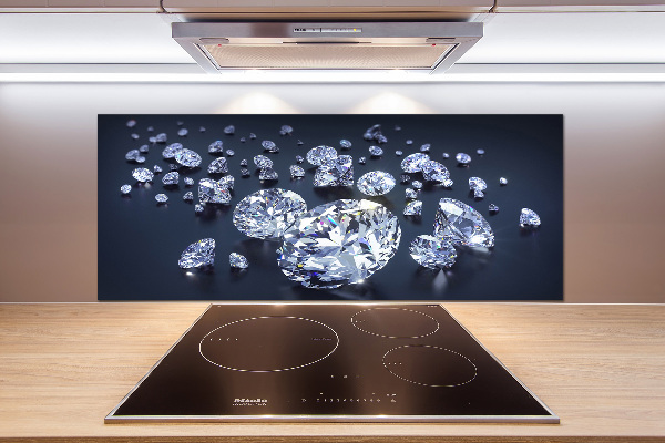 Pannello retrocucina con motivo a diamanti