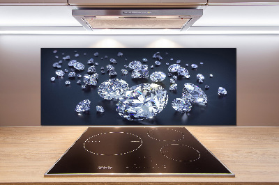 Pannello retrocucina con motivo a diamanti