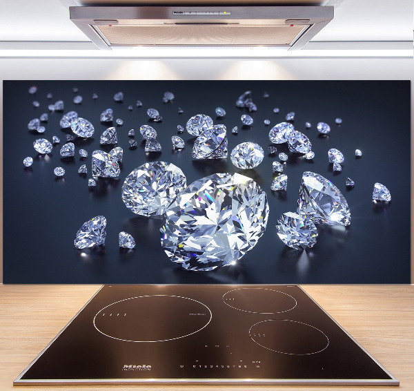 Pannello retrocucina con motivo a diamanti