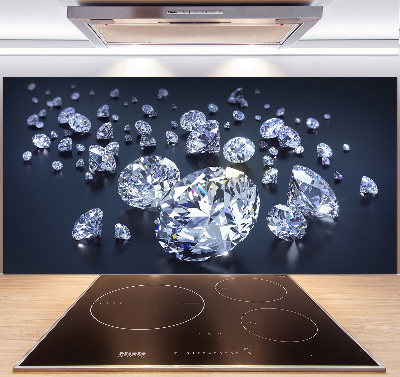 Pannello retrocucina con motivo a diamanti