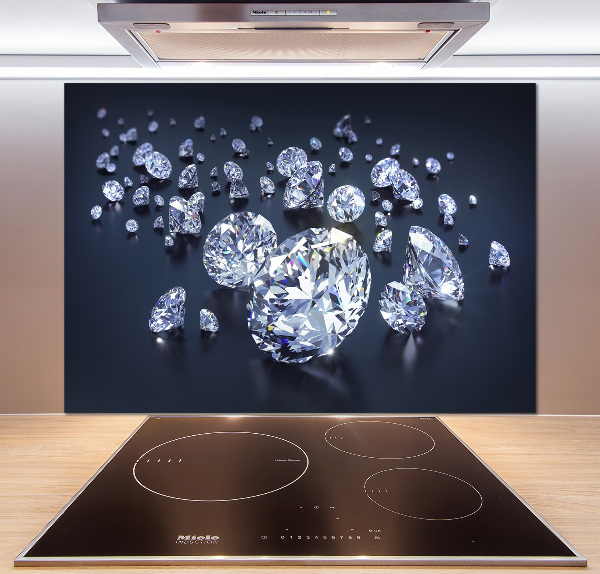 Pannello retrocucina con motivo a diamanti