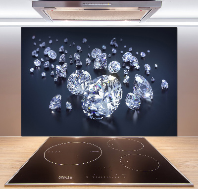 Pannello retrocucina con motivo a diamanti