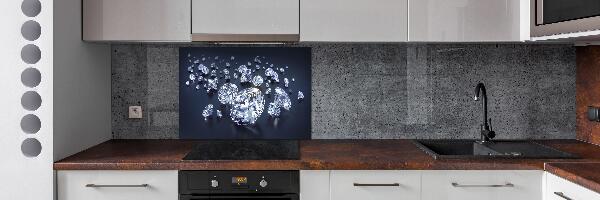 Pannello retrocucina con motivo a diamanti