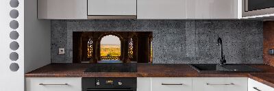 Pannello retrocucina con motivo Forte di Agra, India