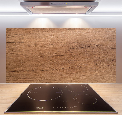 Pannello paraschizzi cucina con motivo in legno