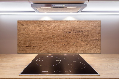 Pannello paraschizzi cucina con motivo in legno