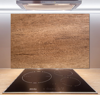 Pannello paraschizzi cucina con motivo in legno