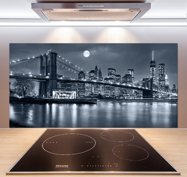 Pannello paraschizzi cucina con stampa del skyline di Manhattan, New York