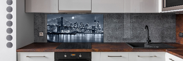 Pannello paraschizzi cucina con stampa del skyline di Manhattan, New York