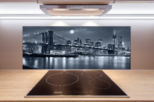 Pannello paraschizzi cucina con stampa del skyline di Manhattan, New York