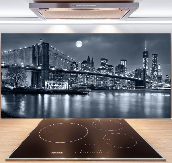 Pannello paraschizzi cucina con stampa del skyline di Manhattan, New York