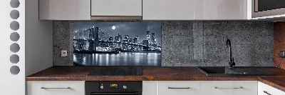 Pannello paraschizzi cucina con stampa del skyline di Manhattan, New York