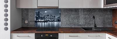 Pannello paraschizzi cucina con stampa del skyline di Manhattan, New York