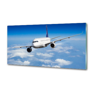 Pannello retrocucina con decorazione raffigurante un aereo in volo