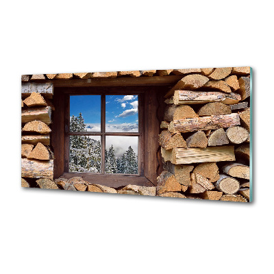 Rivestimento parete cucina con decorazione 