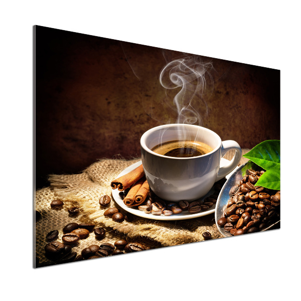 Pannello paraschizzi cucina con stampa raffigurante una tazza di caffè