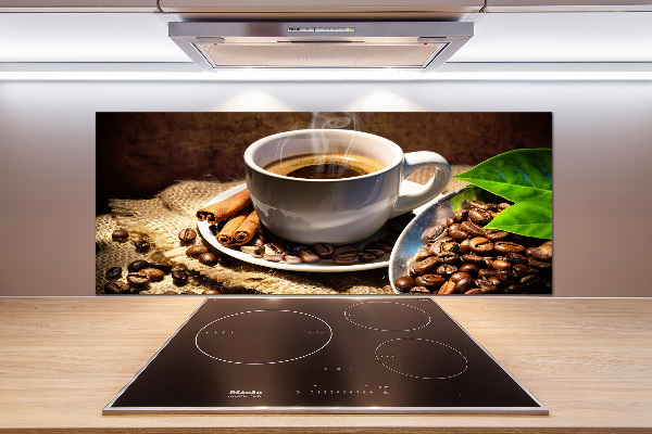 Pannello paraschizzi cucina con stampa raffigurante una tazza di caffè