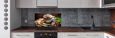 Pannello paraschizzi cucina con stampa raffigurante una tazza di caffè