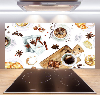 Rivestimento parete cucina con motivo 