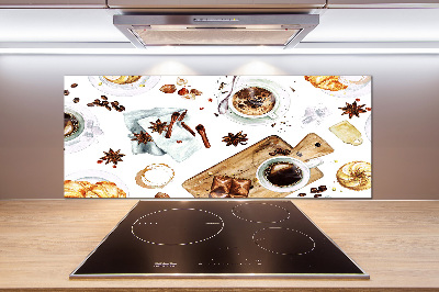 Rivestimento parete cucina con motivo 