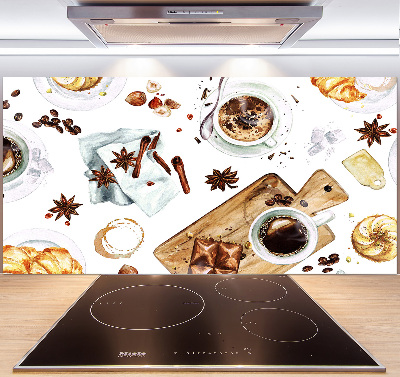 Rivestimento parete cucina con motivo 