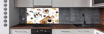 Rivestimento parete cucina con motivo 