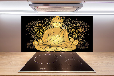 Pannello paraschizzi cucina con stampa di un Buddha seduto