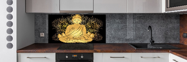 Pannello paraschizzi cucina con stampa di un Buddha seduto