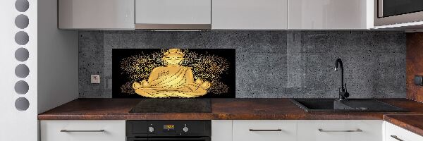 Pannello paraschizzi cucina con stampa di un Buddha seduto