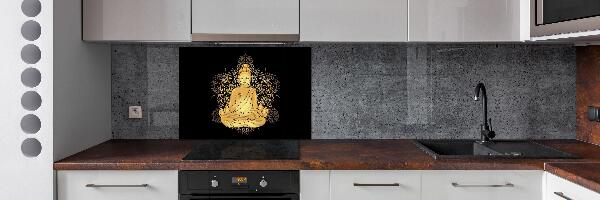 Pannello paraschizzi cucina con stampa di un Buddha seduto