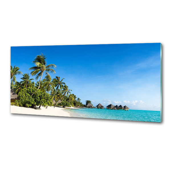 Rivestimento parete cucina con motivo Spiaggia caraibica