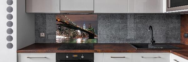 Pannello retrocucina con stampa del panorama di Manhattan, New York