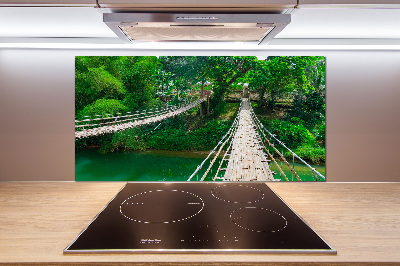 Pannello paraschizzi cucina con stampa 'Ponte sul fiume'