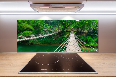 Pannello paraschizzi cucina con stampa 'Ponte sul fiume'