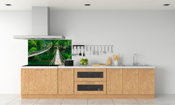 Pannello paraschizzi cucina con stampa 'Ponte sul fiume'