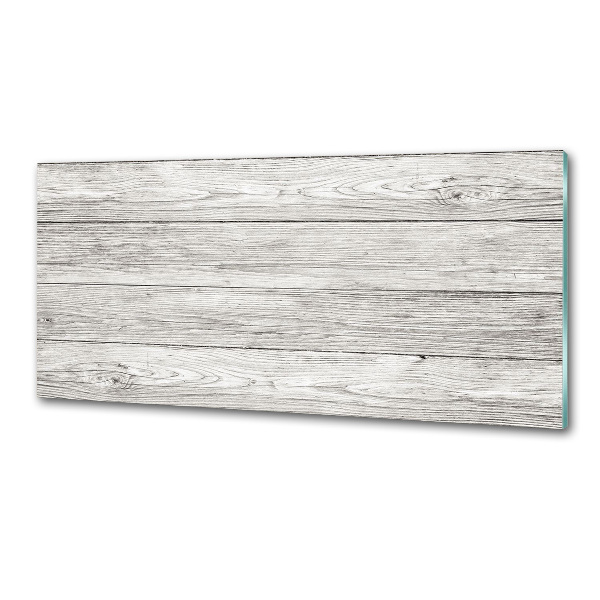 Pannello retrocucina con motivo effetto legno come sfondo