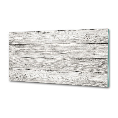 Pannello retrocucina con motivo effetto legno come sfondo